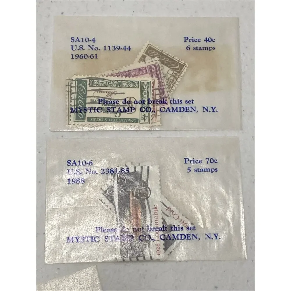 Vintage Postage Stamps US Collection Lot Of 71 Used Off Paper‎ Dated 1895-1994